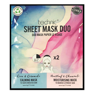 Technic Calming & Moisturizing Sheet Mask Duo Health & Beauty:Skin Care:Skin Masks face care skin