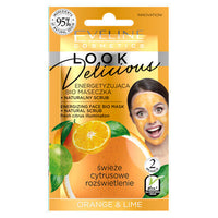 Eveline Look Delicious Face Bio Mask with natural Scrub 95% Natural Ingredients Energizing orange & lime Health & Beauty:Skin Care:Skin Masks face care skin
