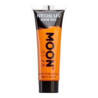 Neon UV Hair Styling Gel by Moon Creations Strong Hold Glows under UV Lighting Intense Orange Health & Beauty:Hair Care & Styling:Styling Products fancy hair hair styling