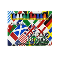 Stargazer 12 Face Body Paint Colour Sticks Crayons Painting Halloween Kit Set Set 1 - Flag Colour Sticks Clothes, Shoes & Accessories:Specialty:Fancy Dress & Period Costume:Accessories:Face Paint & Stage Make-Up fancy halloween