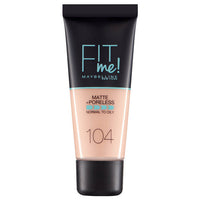 Maybelline FIT ME! Matte & Poreless Foundation Normal to Oily Skin 30ml 104 Soft Ivory Health & Beauty:Make-Up:Face:Foundation face foundation makeup