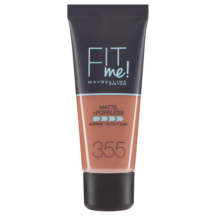 Maybelline FIT ME! Matte & Poreless Foundation Normal to Oily Skin 30ml 355 Pecan Health & Beauty:Make-Up:Face:Foundation base face foundation galaxy makeup