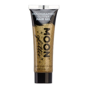 Holographic Glitter Hair Styling Gel by Moon Creations Firm Hold Gold Health & Beauty:Hair Care & Styling:Styling Products fancy glitter hair hair styling makeup stars