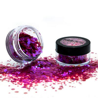 Cosmetic Loose GLITTER Shaker for Face and Body Chunky Heart Breaker (Pink) Health & Beauty:Make-Up:Eyes:Eye Shadow fancy glitter makeup stars