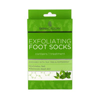 Skin Academy Foot Socks Mask Removes dead skin Moisturizes feet x 1 treatment Exfoliating Tea Tree & Peppermint Health & Beauty:Health Care:Foot Creams & Treatments foot galaxy hand foot other foot skin