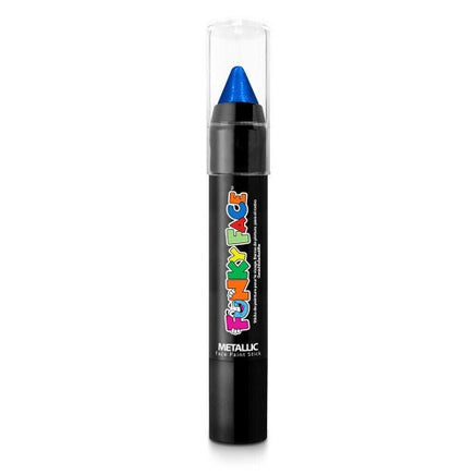 Funky Face Metallic Face & Body Paint Sticks Fancy dress Makeup Festival Blue Metallic Clothes, Shoes & Accessories:Specialty:Fancy Dress & Period Costume:Accessories:Face Paint & Stage Make-Up eyeliner eyes eyeshadow face paint fancy galaxy makeup metallic
