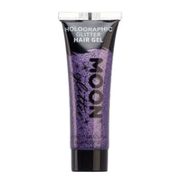 Holographic Glitter Hair Styling Gel by Moon Creations Firm Hold Purple Health & Beauty:Hair Care & Styling:Styling Products fancy glitter hair hair styling makeup stars