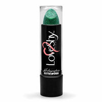 LoveShy GLITTER Lipstick Sparkly Glam finish Lips party Club Disco Fancy dress Green Holographic Health & Beauty:Make-Up:Lips:Lipstick fancy galaxy lips makeup stars