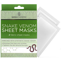 Skin Academy Fabric Face Sheet Mask x 2 applications Snake Venom - anti wrinkles Health & Beauty:Skin Care:Skin Masks face care face mask galaxy skin