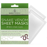 Skin Academy Fabric Face Sheet Mask x 2 applications Snake Venom - anti wrinkles Health & Beauty:Skin Care:Skin Masks face care skin