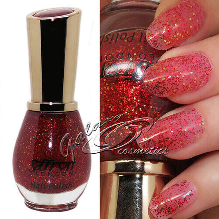 Saffron GLITTER Nail Polish Varnish 13ml Health & Beauty:Nail Care, Manicure & Pedicure:Nail Polish & Powders:Nail Polish galaxy nail polish nails polish stars