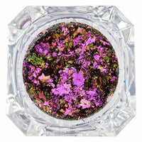 Stargazer Duochrome Flakes Color Changing Metallic Mirror Foil Glitter Eyeshadow Cerise Green Health & Beauty:Make-Up:Eyes:Eye Shadow eyes eyeshadow fancy galaxy makeup