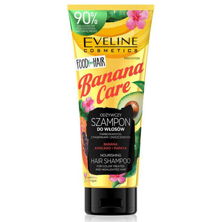 Eveline Food for Hair Shampoo Natural Ingredients 250ml Banana Care - colour protection Health & Beauty:Hair Care & Styling:Shampoos & Conditioners galaxy hair hair care