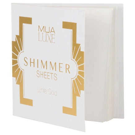 MUA LUXE Shimmer Highlighting Paper for Face & Body 40 Sheets White Gold Health & Beauty:Make-Up:Face:Bronzer, Contour & Highlighter bronzer face fancy galaxy makeup