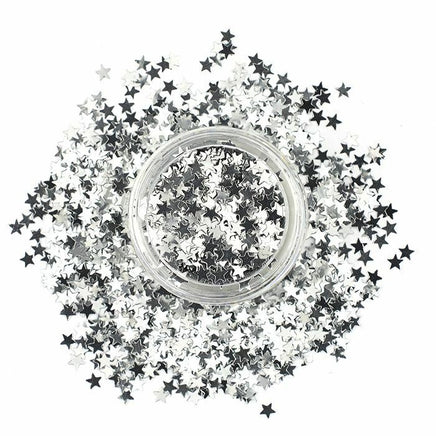 Stargazer Loose GLITTER STARS Face Body Nail Art Sequins Silver Health & Beauty:Make-Up:Eyes:Eye Shadow fancy galaxy glitter makeup stars