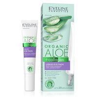 Eveline Organic Aloe + Collagen Liquid Under Eye Pads No rinse Cooling Gel 20ml Reducing wrinkles & ”crows feet” Health & Beauty:Skin Care:Eye Treatments & Masks face care galaxy skin