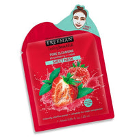 Freeman Sheet Face Mask with Serum for Dry Normal Combo Oily Skin Pore Cleansing Strawberry + Mint Health & Beauty:Skin Care:Skin Masks face care skin