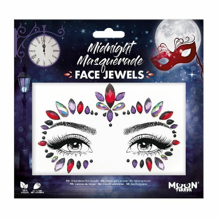 Moon Terror Halloween Face Jewels Stick On Self Adhesive Diamonds Gems Midnight Masquerade Health & Beauty:Tattoos & Body Art:Temporary Tattoos:Press-on Tattoos fancy galaxy glitter halloween halloweenmakeup makeup seasonal