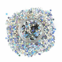 Stargazer Loose GLITTER STARS Face Body Nail Art Sequins Spectrum - silver holographic Health & Beauty:Make-Up:Eyes:Eye Shadow fancy galaxy glitter makeup stars