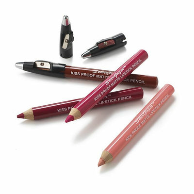 Stargazer Kiss Proof Matte Lipstick Pencil & Sharpener Long Lasting Deep colour Health & Beauty:Make-Up:Lips:Lipstick lips makeup