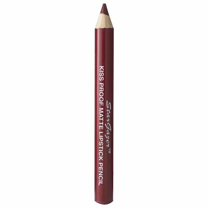 Stargazer Kiss Proof Matte Lipstick Pencil & Sharpener Long Lasting Deep colour 1 Chestnut Red Health & Beauty:Make-Up:Lips:Lipstick galaxy lips lipstick makeup