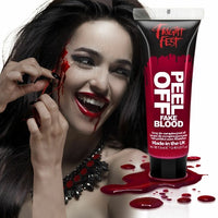 FAKE BLOOD Halloween Scary Stage Makeup Face Body Painting Realistic Party Peel Off Fake Blood Clothes, Shoes & Accessories:Specialty:Fancy Dress & Period Costume:Accessories:Face Paint & Stage Make-Up fancy galaxy halloween halloweenmakeup seasonal
