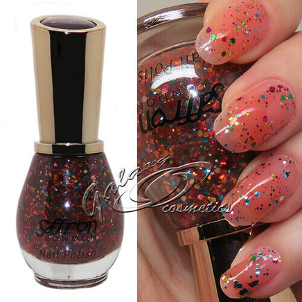 Saffron GLITTER Nail Polish Varnish 13ml Health & Beauty:Nail Care, Manicure & Pedicure:Nail Polish & Powders:Nail Polish galaxy nail polish nails polish stars