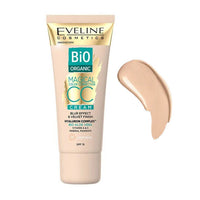 Eveline Bio Organic Magical CC Cream Colour Correction with Aloe Vera 01 Light beige Health & Beauty:Make-Up:Face:BB, CC & Alphabet Cream face foundation makeup