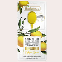 Bielenda SKIN SHOT 2-step Pro Care Sheet Face mask + Ampule Serum Vitamin C - brightening & detox Health & Beauty:Skin Care:Skin Masks face care skin