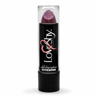 LoveShy GLITTER Lipstick Sparkly Glam finish Lips party Club Disco Fancy dress Purple Holographic Health & Beauty:Make-Up:Lips:Lipstick fancy lips makeup stars