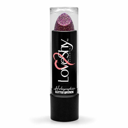 LoveShy GLITTER Lipstick Sparkly Glam finish Lips party Club Disco Fancy dress Purple Holographic Health & Beauty:Make-Up:Lips:Lipstick fancy galaxy lips makeup stars