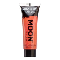 Neon UV Hair Styling Gel by Moon Creations Strong Hold Glows under UV Lighting Intense Red Health & Beauty:Hair Care & Styling:Styling Products fancy hair hair styling
