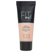 Maybelline FIT ME! Matte & Poreless Foundation Normal to Oily Skin 30ml 103 Pure Ivory Health & Beauty:Make-Up:Face:Foundation face foundation makeup