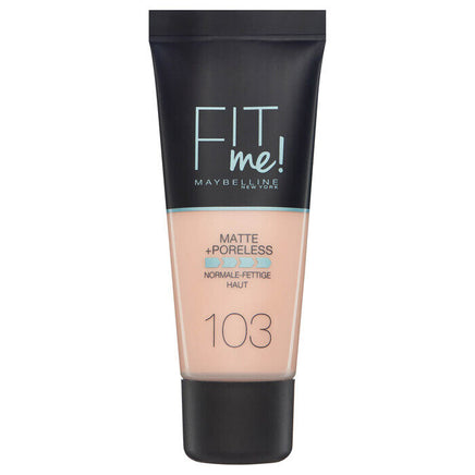 Maybelline FIT ME! Matte & Poreless Foundation Normal to Oily Skin 30ml 103 Pure Ivory Health & Beauty:Make-Up:Face:Foundation base face foundation galaxy makeup