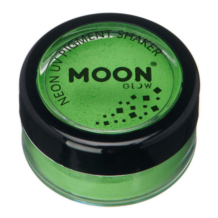 NEON UV Loose Powder Eyeshadow Eye Dust Pigment Shakers by Moon Creations Intense Green Health & Beauty:Make-Up:Eyes:Eye Shadow eyes eyeshadow fancy galaxy halloween halloweenmakeup makeup neons seasonal
