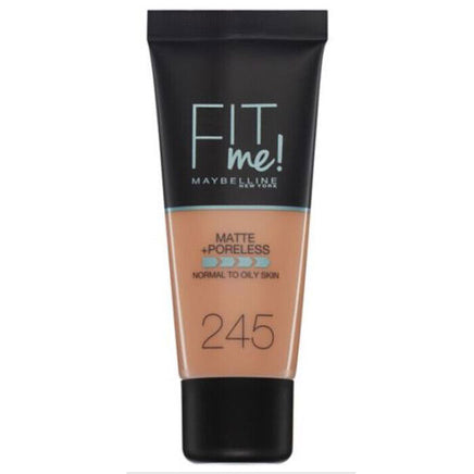 Maybelline FIT ME! Matte & Poreless Foundation Normal to Oily Skin 30ml 245 Classic Beige Health & Beauty:Make-Up:Face:Foundation base face foundation galaxy makeup