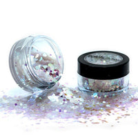 Cosmetic Loose GLITTER Shaker for Face and Body Chunky Unicorn Tears (White) Health & Beauty:Make-Up:Eyes:Eye Shadow fancy glitter makeup stars