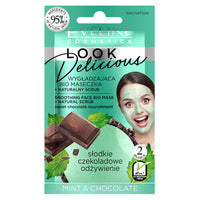 Eveline Look Delicious Face Bio Mask with natural Scrub 95% Natural Ingredients Smoothing mint & chocolate Health & Beauty:Skin Care:Skin Masks face care skin