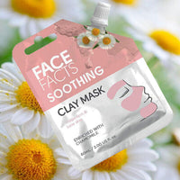 2 x Face Facts MUD CLAY GEL Face Mask Assorted All Skin Types VEGAN 2 x 60ml CLAY / Soothing - Chamomile Health & Beauty:Skin Care:Skin Masks face care skin