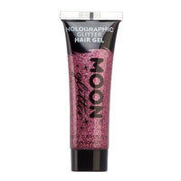 Holographic Glitter Hair Styling Gel by Moon Creations Firm Hold Pink Health & Beauty:Hair Care & Styling:Styling Products fancy galaxy glitter hair hair styling makeup stars