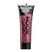 Holographic Glitter Hair Styling Gel by Moon Creations Firm Hold Pink Health & Beauty:Hair Care & Styling:Styling Products fancy glitter hair hair styling makeup stars