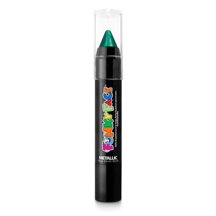 Funky Face Metallic Face & Body Paint Sticks Fancy dress Makeup Festival Green Metallic Clothes, Shoes & Accessories:Specialty:Fancy Dress & Period Costume:Accessories:Face Paint & Stage Make-Up eyeliner eyes eyeshadow face paint fancy galaxy makeup metallic