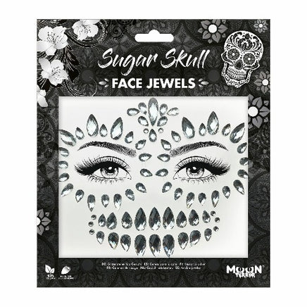 Moon Terror Halloween Face Jewels Stick On Self Adhesive Diamonds Gems Sugar Skull Health & Beauty:Tattoos & Body Art:Temporary Tattoos:Press-on Tattoos fancy galaxy glitter halloween halloweenmakeup makeup seasonal