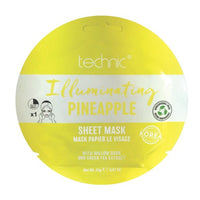 Technic Biodegradable Face Sheet Mask infused with skin loving ingredients Illuminating Pineapple Health & Beauty:Skin Care:Skin Masks face care face mask galaxy skin