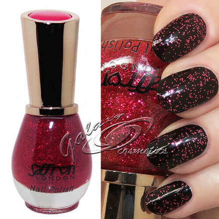 Saffron GLITTER Nail Polish Varnish 13ml Health & Beauty:Nail Care, Manicure & Pedicure:Nail Polish & Powders:Nail Polish galaxy nail polish nails polish stars