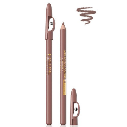Eveline MAX INTENSE COLOUR Lip Liner Pencil 17 WARM NUDE Health & Beauty:Make-Up:Lips:Lip Liner galaxy lip liner lips makeup