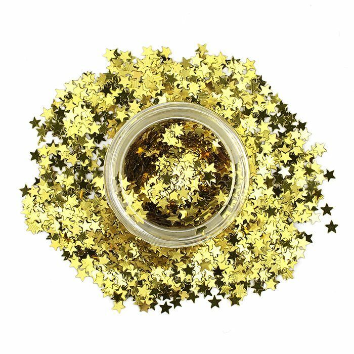 Stargazer Loose GLITTER STARS Face Body Nail Art Sequins Gold Health & Beauty:Make-Up:Eyes:Eye Shadow fancy glitter makeup stars