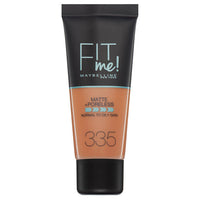 Maybelline FIT ME! Matte & Poreless Foundation Normal to Oily Skin 30ml 335 Classic Tan Health & Beauty:Make-Up:Face:Foundation base face foundation galaxy makeup
