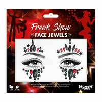 Moon Terror Halloween Face Jewels Stick On Self Adhesive Diamonds Gems Freak Show Health & Beauty:Tattoos & Body Art:Temporary Tattoos:Press-on Tattoos fancy galaxy glitter halloween halloweenmakeup makeup seasonal