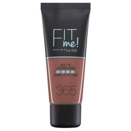 Maybelline FIT ME! Matte & Poreless Foundation Normal to Oily Skin 30ml 365 Espresso Health & Beauty:Make-Up:Face:Foundation base face foundation galaxy makeup